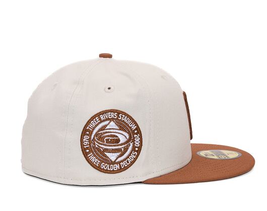Kšiltovka New Era 59FIFTY MLB White Crown Pittsburgh Pirates Cooperstown Off White / Caramel Brown