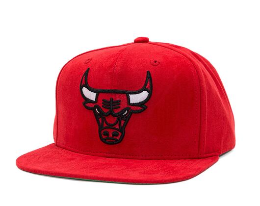 Kšiltovka Mitchell & Ness Sweet Suede Snapback Chicago Bulls Red