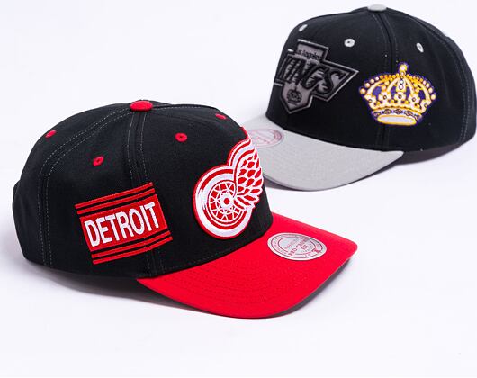 Kšiltovka Mitchell & Ness Overbite Pro Snapback Vntg Detroit Red Wings Black