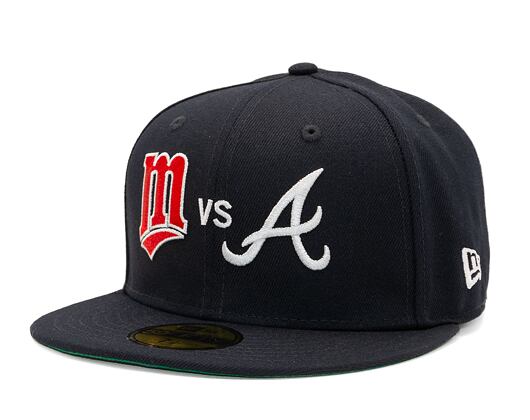 Kšiltovka New Era 59FIFTY 1991 World Series Atlanta Braves VS Minnesota Twins - Navy