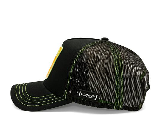 Kšiltovka Capslab - Trucker Margarita - Black / Orange