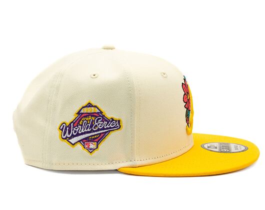 Kšiltovka New Era 9FIFTY MLB Floral Atlanta Braves Retro - Ivory / Juicy Yellow