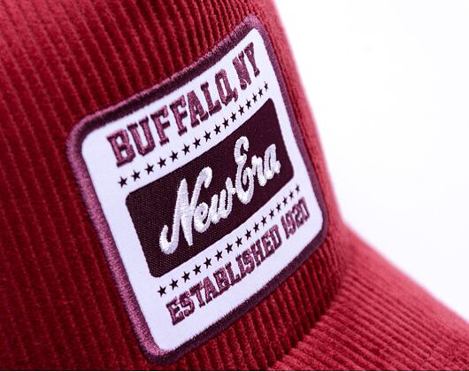 Kšiltovka New Era - Buffalo Patch Cord 9FORTY Trucker - Burgundy