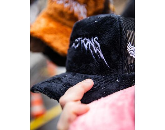Kšiltovka Reflection Luxury Fuzzy Trucker - Black Midnight Contrast