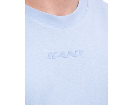 Triko Karl Kani - Retro T&L Backprint Tee light - blue/white