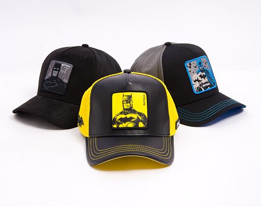 Kšiltovka Capslab - Trucker DC Comics - Batman PU - Black / Yellow