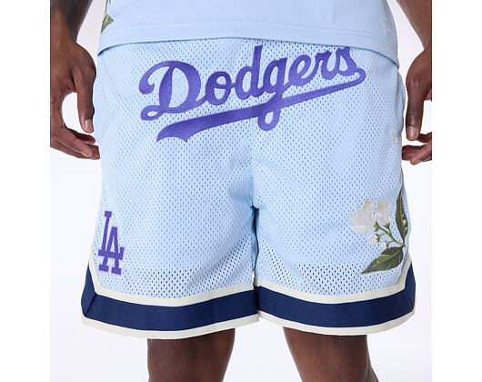 Kraťasy New Era - MLB Floral Mesh - LA Dodgers - Pastel Blue
