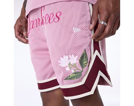 Kraťasy New Era - MLB Floral Mesh - NY Yankees - Pink
