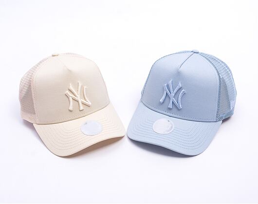 Dámská Kšiltovka New Era - MLB League Essential 9FORTY Trucker - NY Yankees - Cream