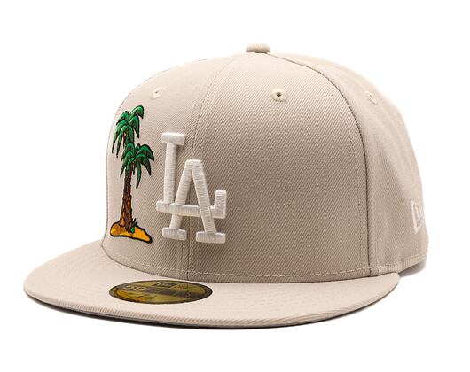 Kšiltovka New Era - MLB Food Icon 59FIFTY - LA Dodgers - Stone / White