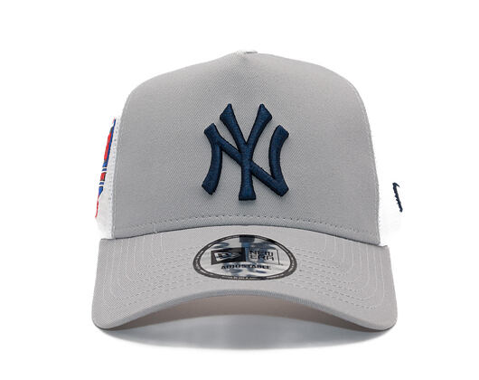 Kšiltovka New Era - MLB Side Patch 9FORTY Trucker - NY Yankees - Grey