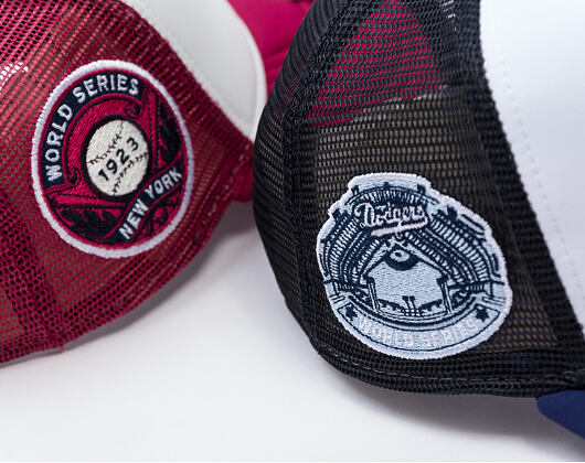 Kšiltovka New Era - MLB World Series 9FORTY Trucker - LA Dodgers - Navy / White