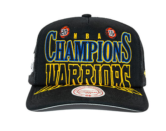 Kšiltovka Mitchell & Ness - NBA Big Champ Trucker - Golden State Warriors - Black