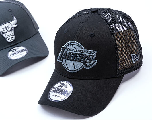 Kšiltovka New Era - NBA Homefield Trucker 9FORTY - LA Lakers - Black / Grey