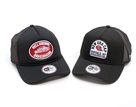Kšiltovka New Era - Branded Graphic Patch 9FORTY Trucker - Black / Cherry