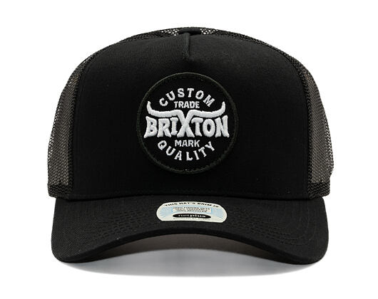 Kšiltovka Brixton - Gibson C Np Mp Trucker Hat - Black/Black