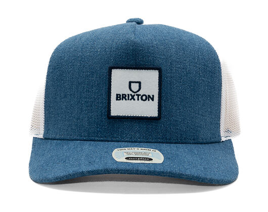 Kšiltovka Brixton - Alpha Block X C Mp Mesh Cap - Denim/White