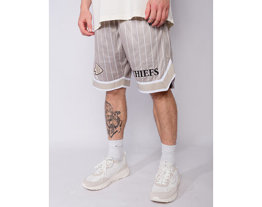 Kraťasy New Era - NFL Pinstripe Shorts - Kansas City Chiefs - Stone