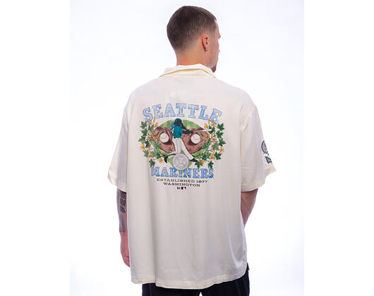 Košile New Era - MLB Graphic Riviera Shirt - Seattle Mariners - Off White