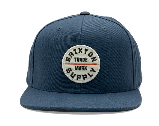 Kšiltovka Brixton - Oath Iii Snapback - Flint Stone Blue/White
