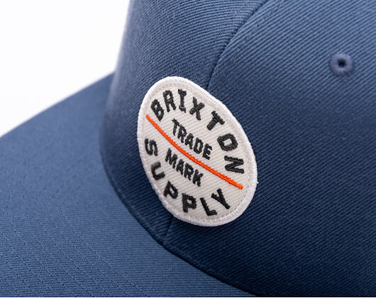 Kšiltovka Brixton - Oath Iii Snapback - Flint Stone Blue/White