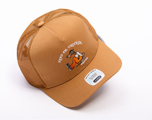 Kšiltovka Brixton - Stride C Np Mp Trucker Hat - Washed Copper/Washed Copper