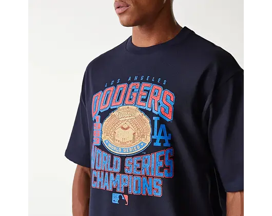 Triko New Era - MLB World Series Oversized Tee - LA Dodgers - Navy