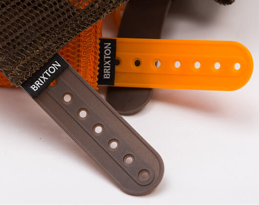 Kšiltovka Brixton - Out After Dark Np Hp Trucker H - Tangerine/Off White