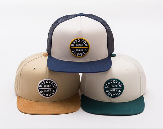 Kšiltovka Brixton - Oath Iii Snapback - Sand/Light Brown Corduroy