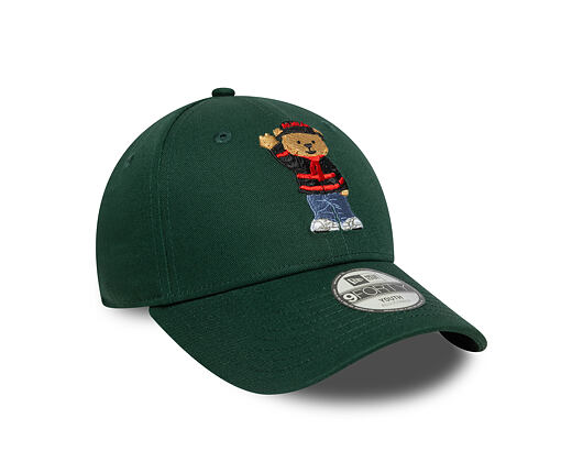 Dětská Kšiltovka New Era - Bear Kids 9FORTY - AC Milan - Dark Green