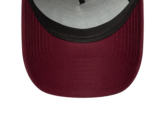 Kšiltovka New Era - Buffalo Patch 9FORTY Trucker - Burgundy / Muted Indigo