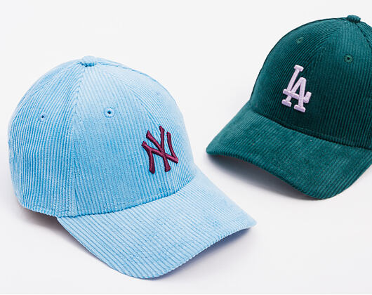 Dámská Kšiltovka New Era - MLB Cord 9FORTY - NY Yankees - Blue / Burgundy