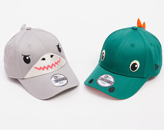 Dětská Kšiltovka New Era - Monster Face 9FORTY - Grey