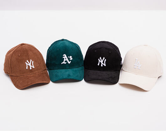 Kšiltovka New Era - MLB Cord 9FORTY M-CROWN - Oakland Athletics - Dark Green