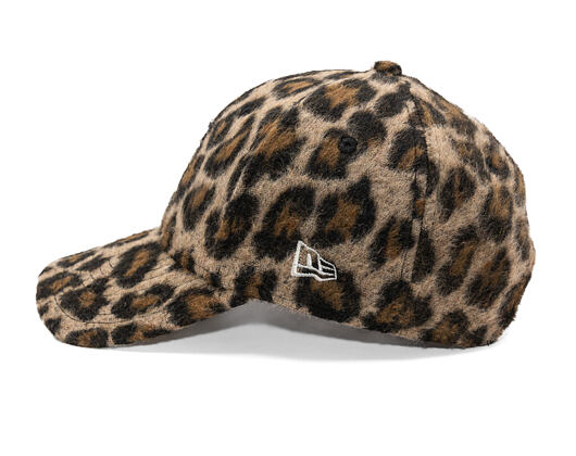 Dámská Kšiltovka New Era - MLB Cosy Animal - Leopard Fleece 9FORTY - NY Yankees - Caramel / Auburn