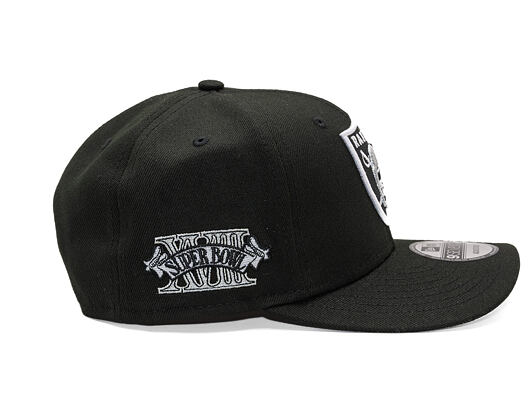 Kšiltovka New Era - NFL Anniversary Patch 9SEVENTY Stretch-Snap - Las Vegas Raiders - Black