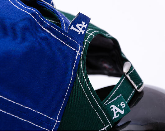 Kšiltovka New Era - MLB Contrast Stitch 9TWENTY - Oakland Athletics - Dark Green / White