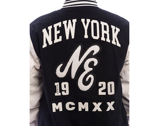 Bunda New Era - Patch Varsity Jacket - Black