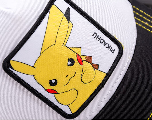 Kšiltovka Capslab - Pokémon Trucker - Pikachu - Black / White