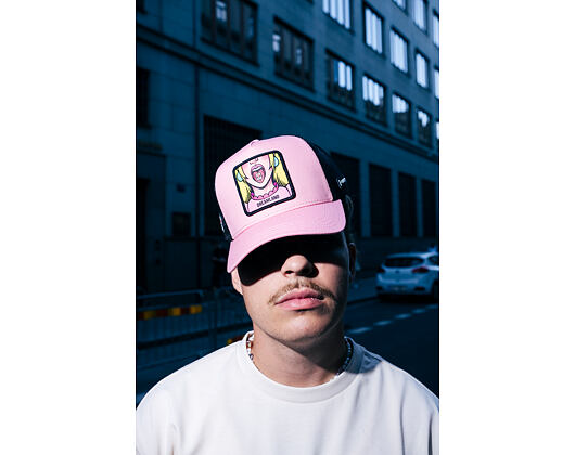 Kšiltovka Capslab Trucker - Dreamland - Shrooms - Pink