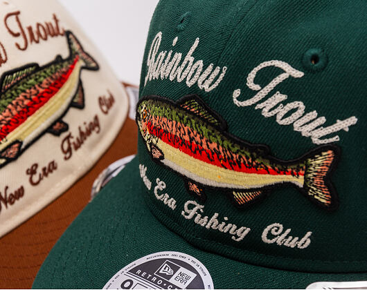 Kšiltovka New Era - Wild "Fishing Club" 9FIFTY Retro Crown - Dark Green