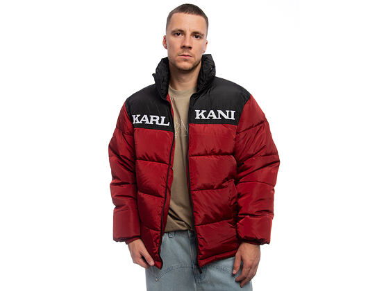 Péřová Bunda Karl Kani - Retro Essential Puffer Jacket - Red