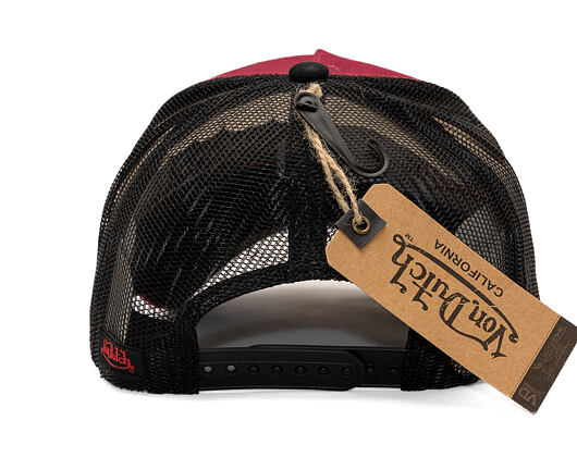 Kšiltovka Von Dutch - Trucker - MC Logo - Burgundy/Black