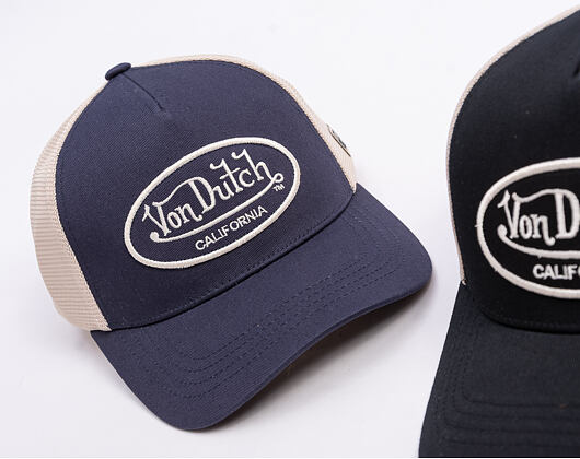 Kšiltovka Von Dutch - Trucker - Flag - Blue/Beige