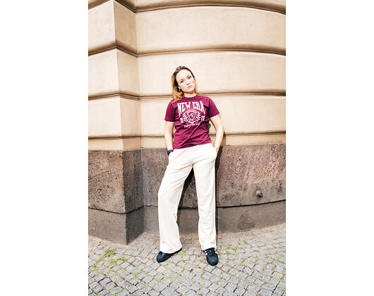 Dámské Triko New Era - Crest Tee Regular - Burgundy