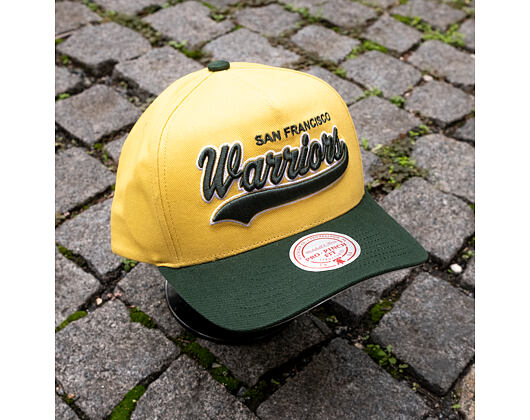 Kšiltovka Mitchell & Ness - Harvest Gold Pro Crown - Golden State Warriors - Gold/Green