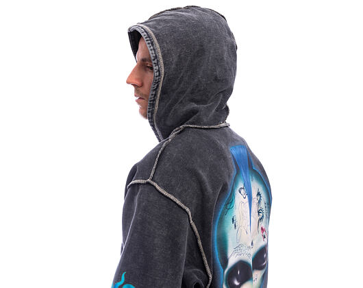 Mikina Rip N Dip - Squabble Up Hoodie - Black Vintage Wash