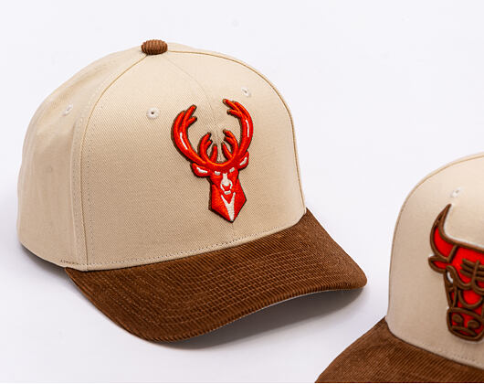 Kšiltovka Mitchell & Ness - Tawny Pro Crown - Milwaukee Bucks - Sand/Brown