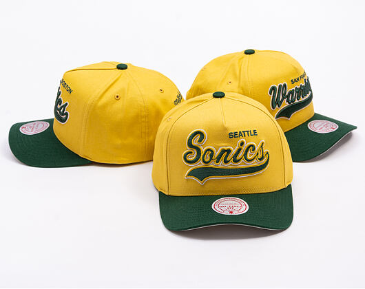 Kšiltovka Mitchell & Ness - Harvest Gold Pro Crown - Seattle Supersonics - Gold/Green