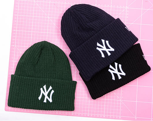Kulich New Era - MLB Wide Cuff Beanie - NY Yankees - Dark Green